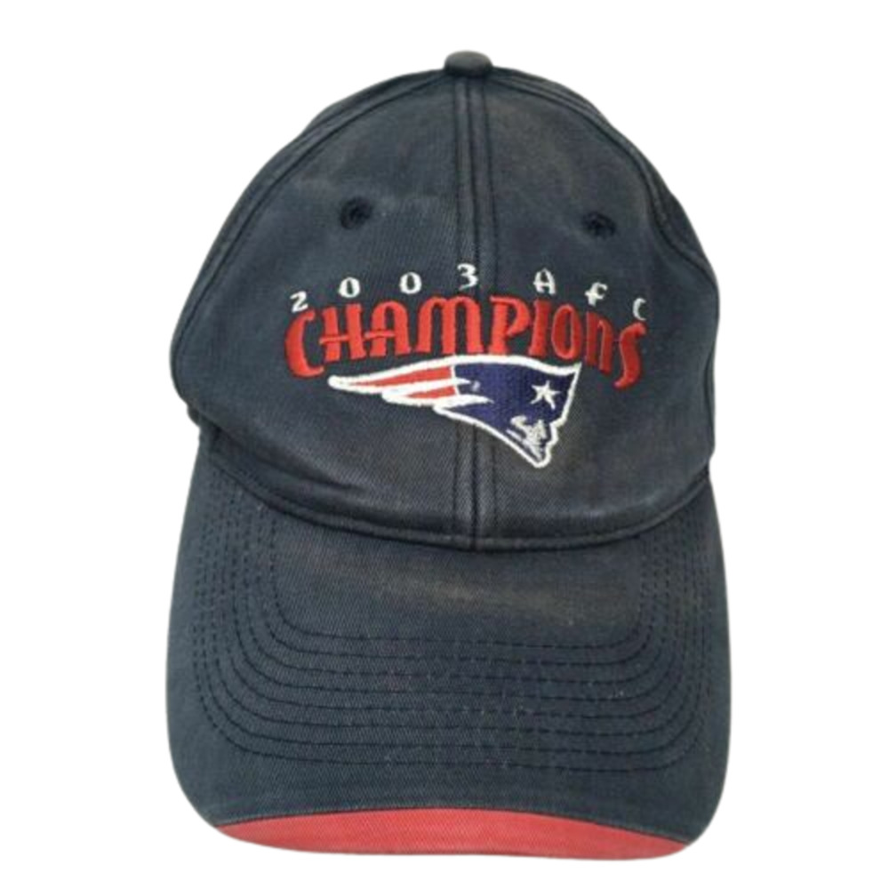 New England Patriots Baseball Cap 2003 AFC Champions Blue Falcon OSFM Hat